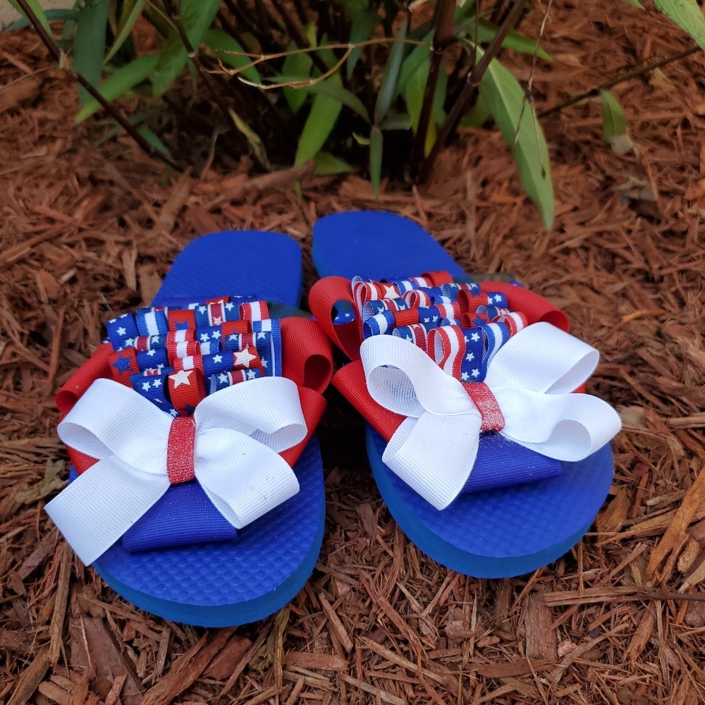 Custom designed flip flops. - Picture 2 of 4